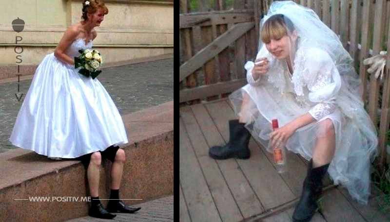 20 geschmacklose Hochzeitsfotos aus Russland.	