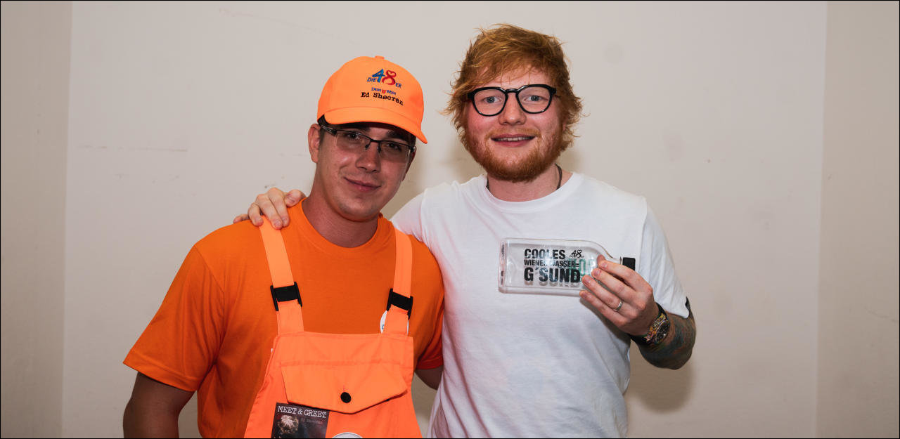 Straßenkehrer traf Ed Sheeran in Wien	