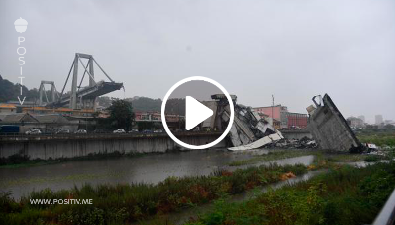 Video zeigt, wie die Brücke einstürzt	