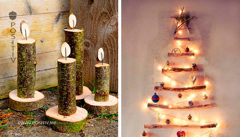 Holz darf dieses auf keinen Fall in Ihrer Weihnachtsdekoration fehlen! 13 warme DIY-Holzkreationen für die Feiertage!
