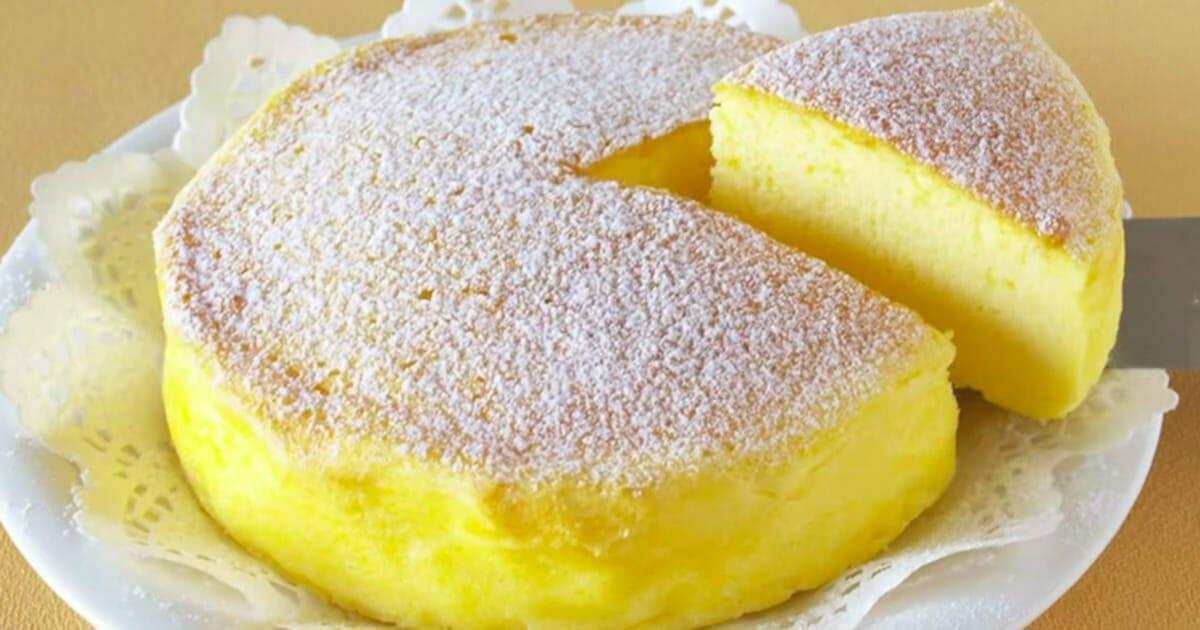 Dieser japanische Kuchen verbreitet sich gerade im Internet – und das mit nur 3 Zutaten