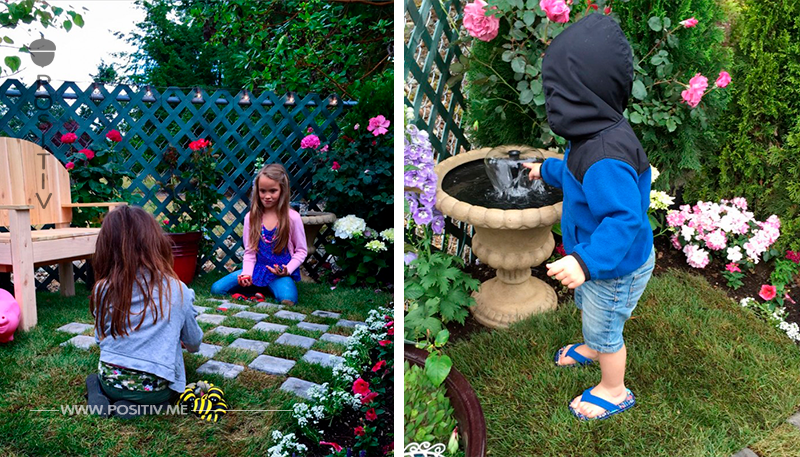 Mutter baut geheimen Minigarten als Geschenk für Tochter.