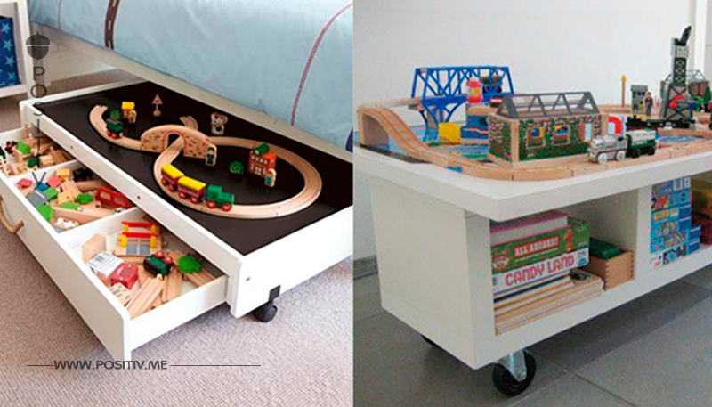 Beschränke Unordnung im Haus mit diesen 12 hübschen Spieltischen für Kinder