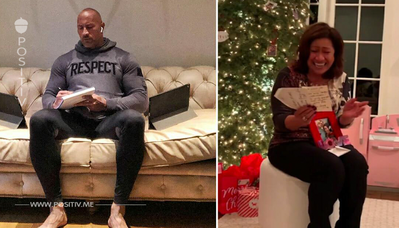 Dwayne  The Rock  Johnson überrascht seine Mutter zu Weihnachten mit einem neuen Haus