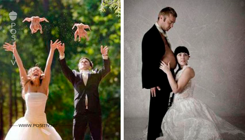 23 bizarre Hochzeitsfotos.