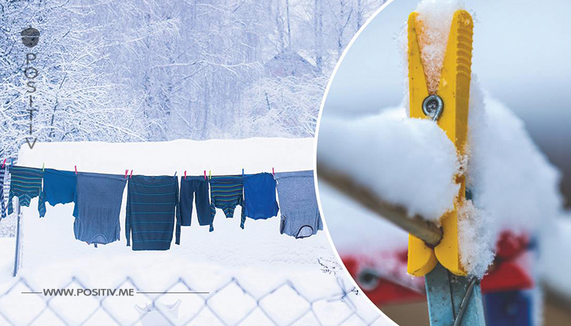 Genialer Trick: Deswegen solltest du deine Wäsche gefriertrocknen – draußen in der Kälte