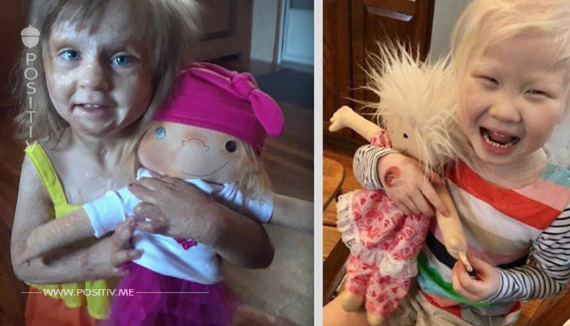 Frau macht Puppen, die wie kranke Kinder aussehen.