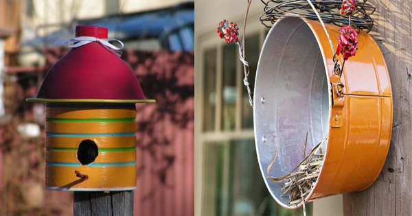 Möchten Sie gerne Vögel in Ihrem Garten? Die 10 coolsten DIY Vogelhäuschen finden Sie hier!