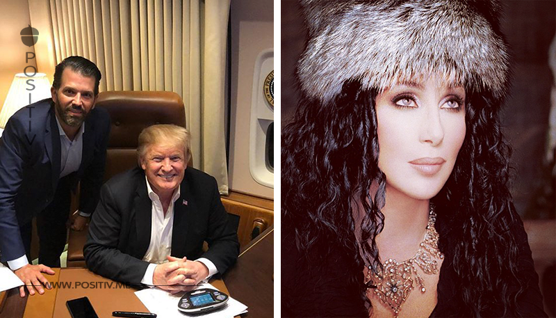 Cher nennt Trump einen Ignoranten Schläger mit Eidechsenhirn