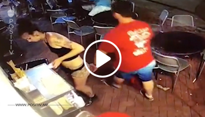 Video: Kellnerin erteilt Grabscher eine Lektion.