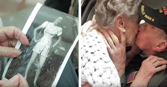 Nach 75 Jahren: Veteran sieht Liebe seines Lebens wieder.