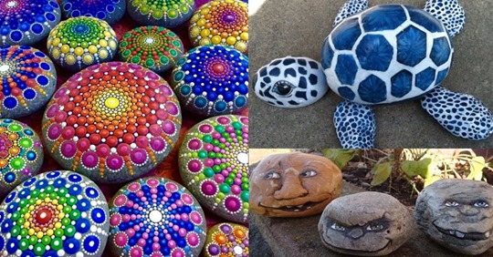 Auf der Suche nach einer tollen Idee? Gehe Steine suchen und bemale sie dann mit diesen 13 DIY Ideen!