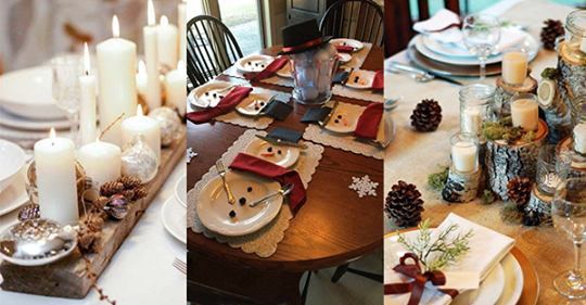 Schmückst du auch den Tisch für das Weihnachtsessen? Schau dir hier 9 tolle Ideen an!