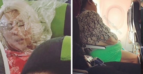 Diese Passagiere benehmen sich im Flugzeug daneben