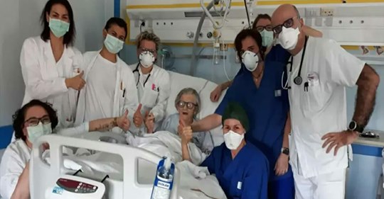 95-jährige Großmutter wird zur ältesten Patientin in Italien, die vom Coronavirus geheilt werden konnte