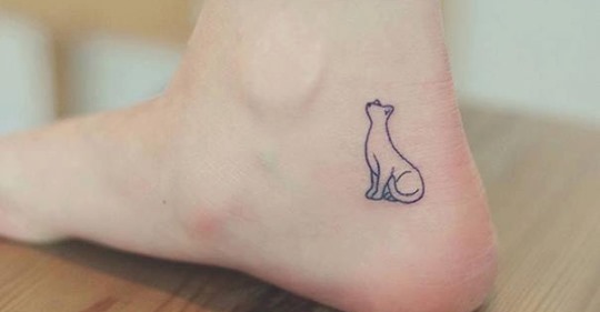 Ein Cattoo: Schöne und minimalistische Katzen-Tattoos! Perfekt für Katzen- und Tattoo-Liebhaber! 15 süße Beispiele!