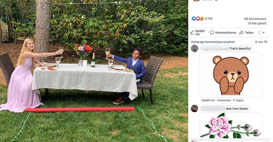 Siebenjähriger veranstaltet für seine Babysitterin einen Abschlussball im Garten