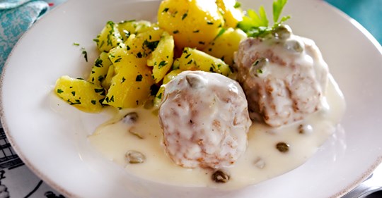 Königsberger Klopse mit Salzkartoffeln