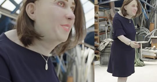 Grusel-Puppe Emma zeigt, wie Büroarbeiter in 20 Jahren aussehen