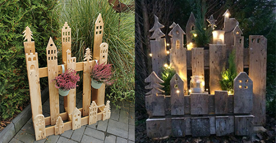Aus Holzstücken können Sie die schönsten Weihnachtsdekorationen gestalten!