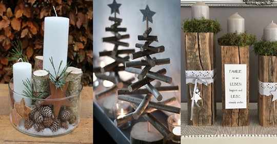 Holz darf dieses auf keinen Fall in Ihrer Weihnachtsdekoration fehlen! 13 warme DIY-Holzkreationen für die Feiertage!
