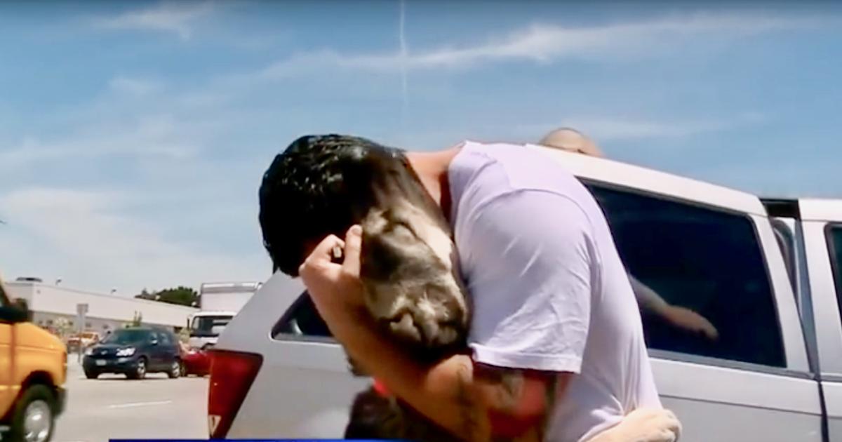 Ein US-Soldat rettet einen Hund, den er im Irak zurücklassen musste, und bringt ihn nach Kalifornien