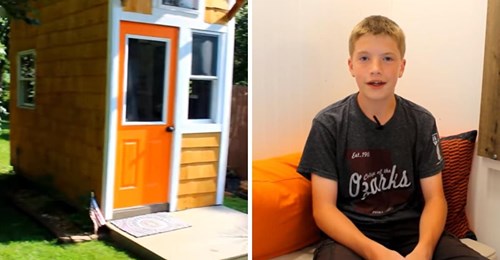 Der 13-jährige Luke Thill baut sein eigenes Haus mit einem magerem Budget von umgerechnet 1.244 €