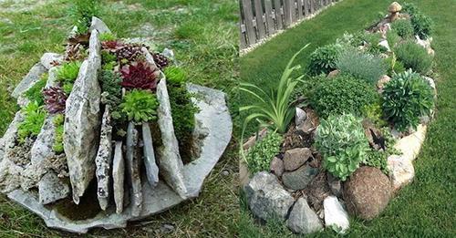 Tolle Ideen: Kreativ mit Steinen im Garten.