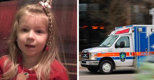 Dieses fünfjährige Mädchen hat einen Krankenwagen gerufen, um seinen Vater zu retten, und dabei eine beneidenswerte Ruhe bewahrt