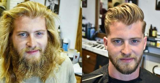 11 Männer, die nach Jahren wieder zum Friseur gegangen sind