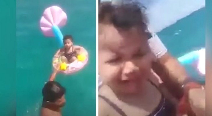 Einjähriges Mädchen verirrt sich auf dem Meer und wird eineinhalb Kilometer von der Küste entfernt auf ihrem aufblasbaren Schwimmring gefunden