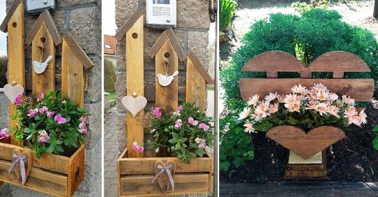 Dekorieren Sie Ihren Garten mit den schönsten Frühlingsdekorationen aus Holz!