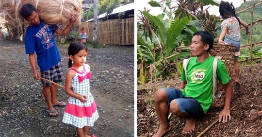 Dieses fünfjährige Mädchen begleitet seinen blinden Vater jeden Tag zur Arbeit auf der Plantage