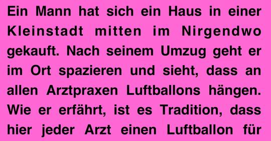 Witz des Tages: Kleinstadt-Ärzte und ihre “Opfer”