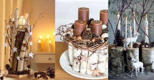 Kleine Birkenstämme und Birkenrinde sind ausgesprochen gut für schöne Winterdekorationen geeignet……..7 großartige Ideen!