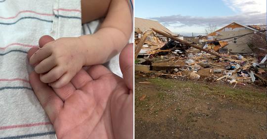 'Ich möchte nicht, dass sie weiter leidet' – Familie schaltet nach verheerendem Tornado bei ihrem Baby lebenserhaltene Maßnahmen ab