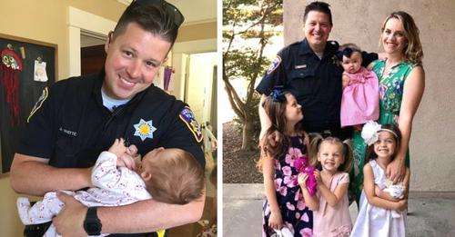 Ein Polizist und seine Familie adoptieren die neugeborene Tochter einer Obdachlosen