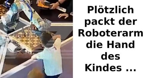 Roboter-Arm packt 7-Jährigen und bricht ihm den Finger