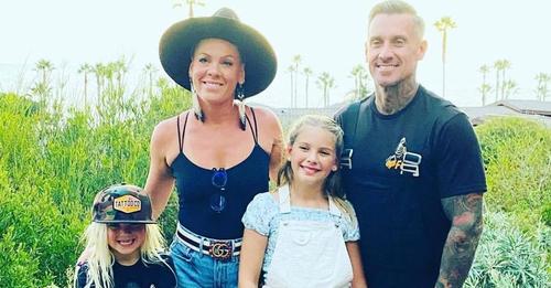 Neues Foto: Pink posiert mit Mann Carey und den Kindern