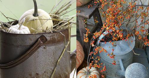 Haben Sie zu Hause eine Tonne aus Zink? Machen sie daraus eine schöne Herbstdekorationen für Ihr Zuhause… Großartige Beispiele!