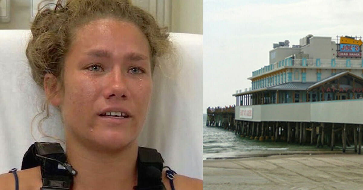 Teenager erholt sich, nachdem sie von einem Pier gesprungen ist, um einen kleinen Jungen zu retten