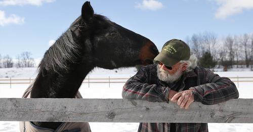Ein 40 Jahre altes, pensioniertes Rennpferd und ein 58 jähriger Mann geben sich gegenseitig einen Sinn im Leben
